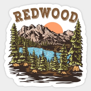 redwood national park Sticker